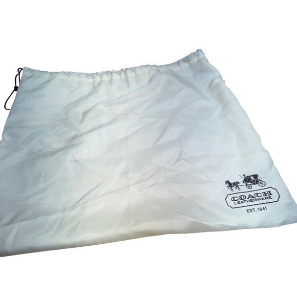 Coach Women’s Multicolor Canvas & Leather Striped With Daisy Charm Tote Bag Sz M - Picture 12 of 15